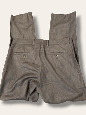 Kenneth Cole Reaction Pants Mens 32W 30L Gray Dress Slacks Techni-Cole Business